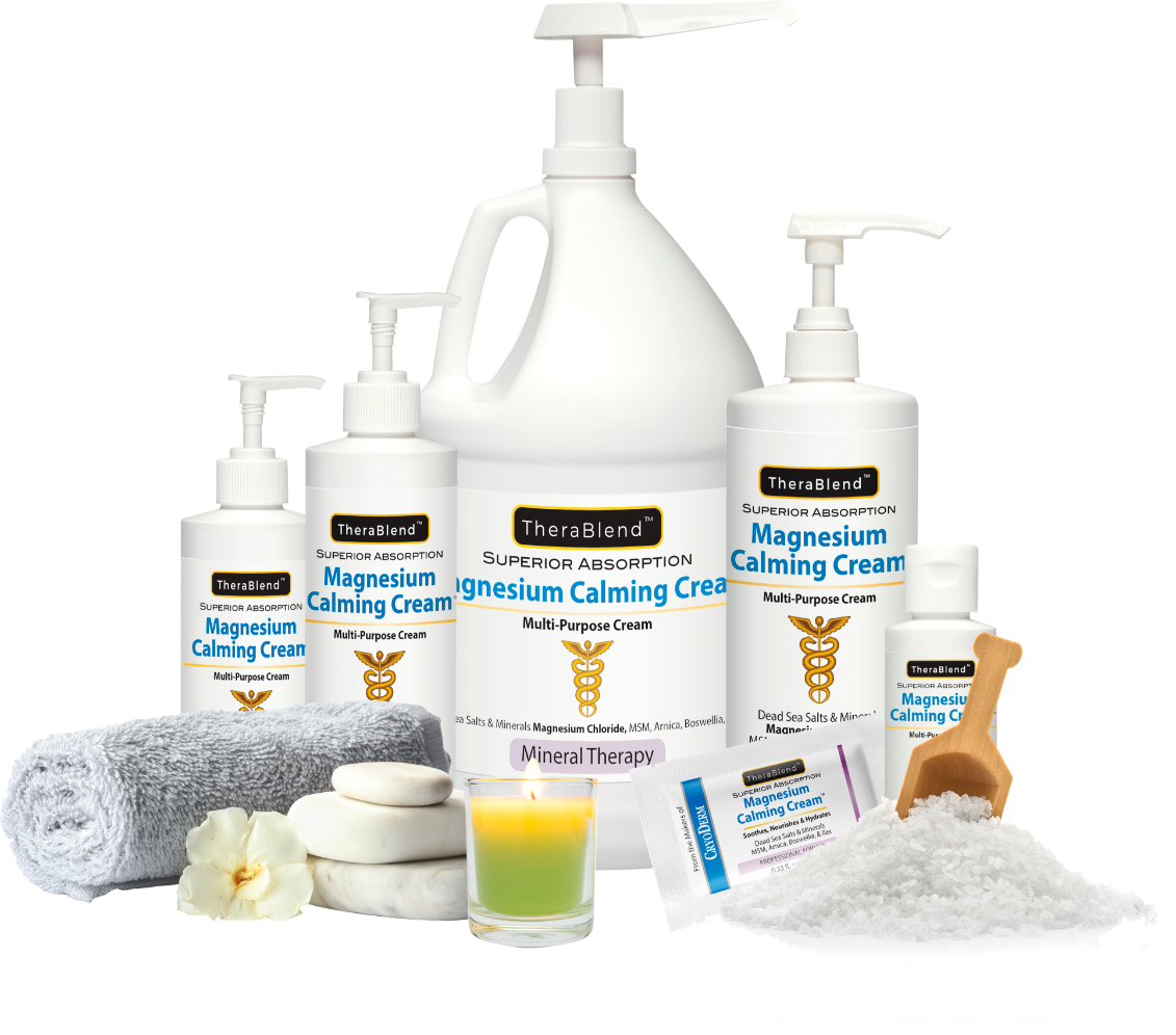 Therablend™ Magnesium products lined up